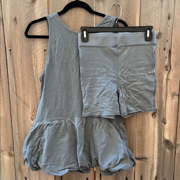 Free People Movement Hot Shot Bubble Set in Summer Storm Blue size small - Picture 5 of 8